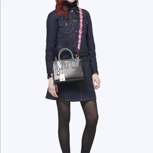 NEW! MARC JACOBS Logo Little Big Shot M0014320 Black Multi - Rare!